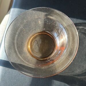 Elegant Pink Glass Bowl